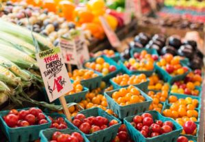 Tomatoes at farmer's market