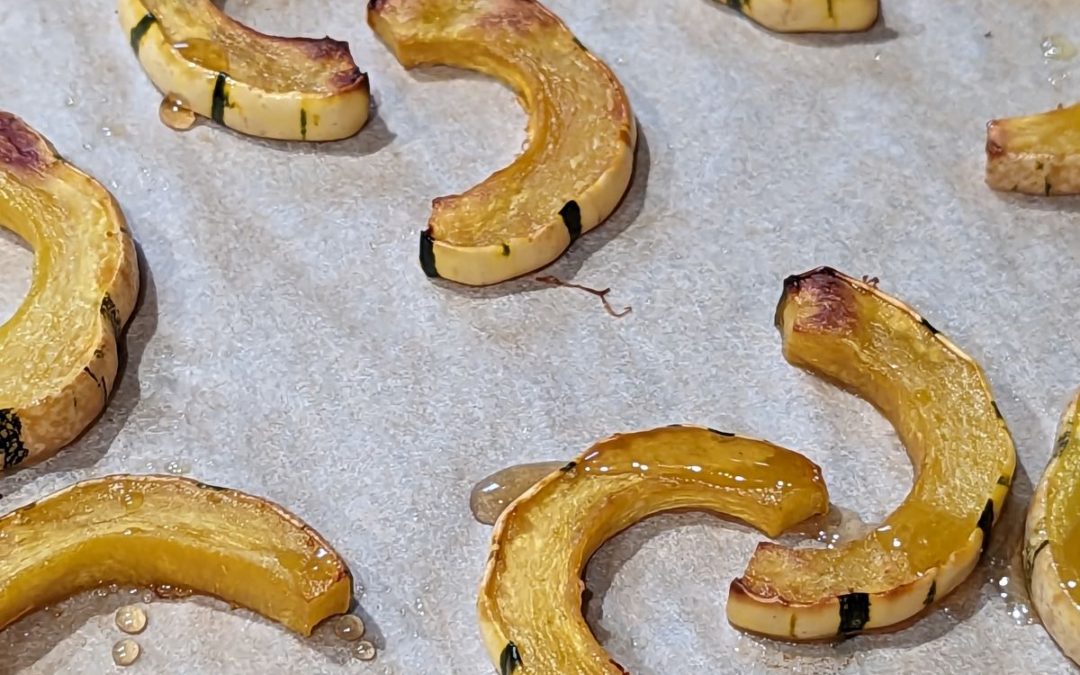 Roasted delicata squash