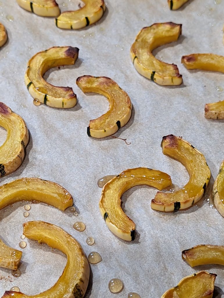 Roasted delicata squash